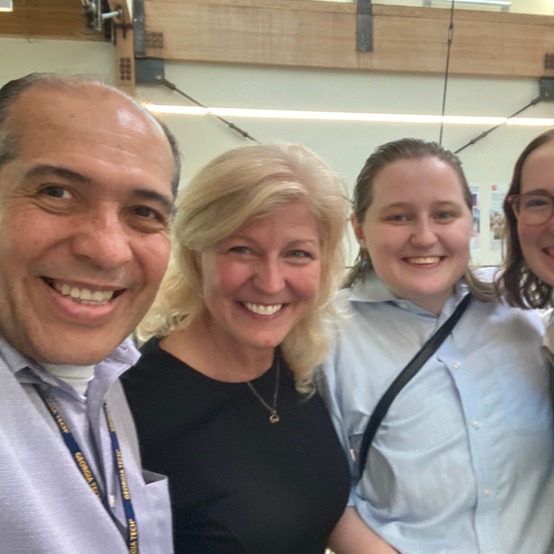 Dr. Garcia with colleagues and students