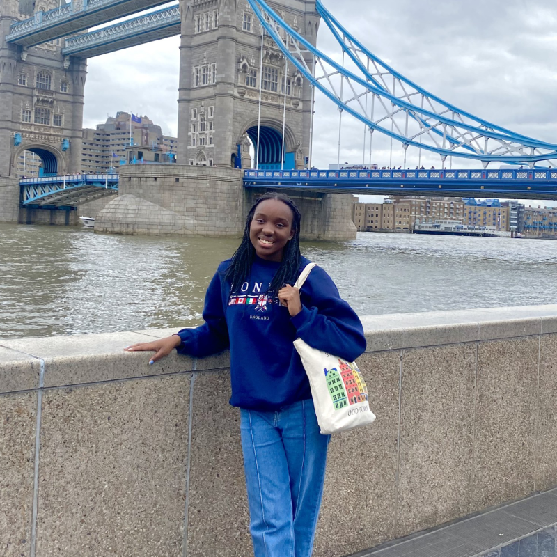 Samantha Mutiti, winner of the 2024 Honors Program Outstanding Student Award. Samantha Mutiti, winner of the 2024 Honors Program Outstanding Student Award.