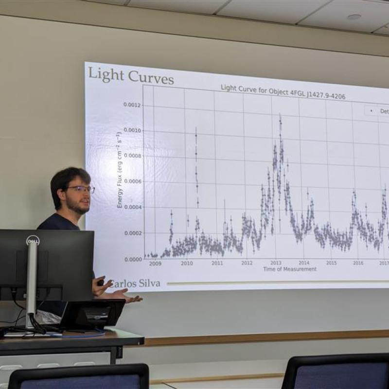 Carlos Márcio de Oliveira e Silva Filho presents his research at the Georgia Collegiate Honors Council annual conference.
Carlos Márcio de Oliveira e Silva Filho presents his research at the Georgia Collegiate Honors Council annual conference.